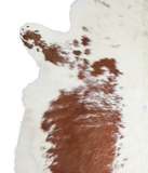 Brown and White Cowhide Rug #A20833
