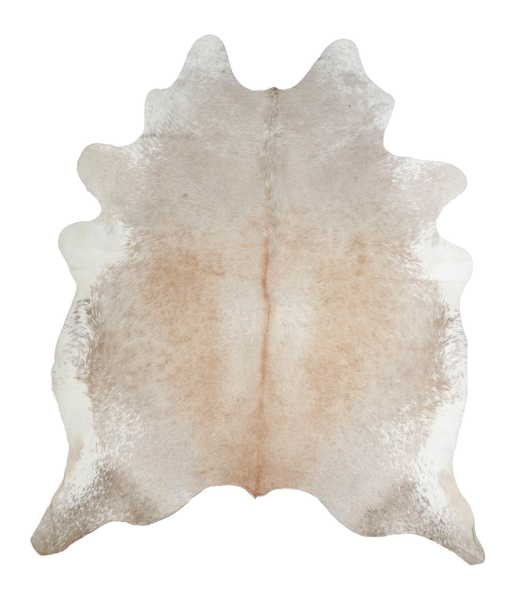 Beige and White Cowhide Rug #A20890