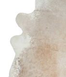 Beige and White Cowhide Rug #A20890
