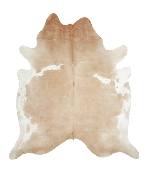 Beige and White Cowhide Rug #A20907