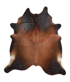 Brown with Red Cowhide Rug #A20928