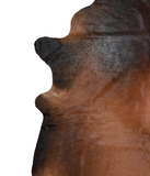 Brown with Red Cowhide Rug #A20928