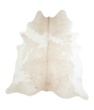 Beige and White Cowhide Rug #A20940