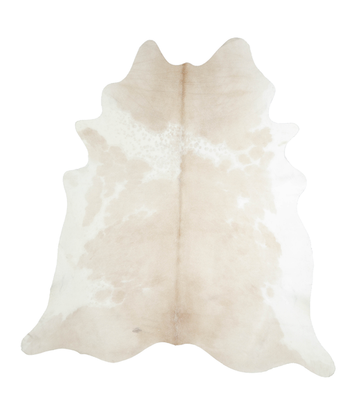 Beige and White Cowhide Rug #A20940