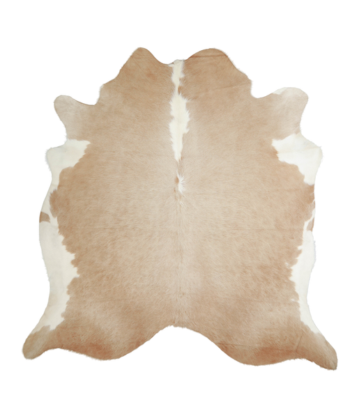 Beige and White Cowhide Rug #A20943