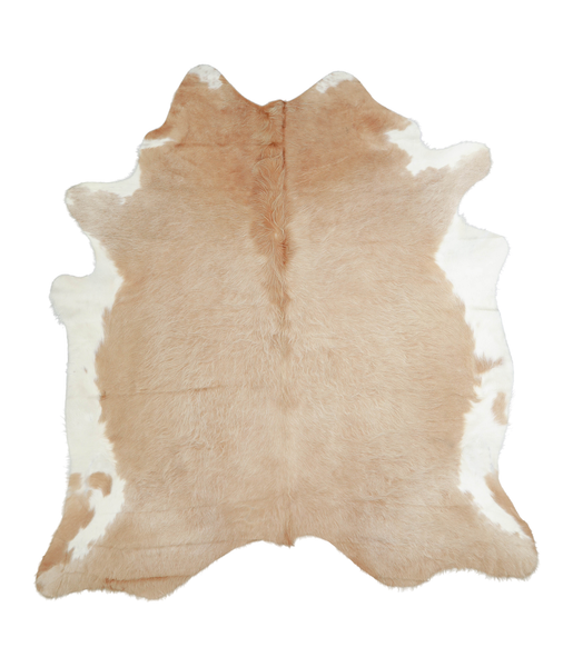 Beige and White Cowhide Rug #A20958