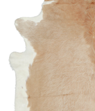 Beige and White Cowhide Rug #A20958