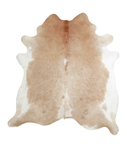 Beige and White Cowhide Rug #A21009