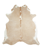 Beige and White Cowhide Rug #A21027
