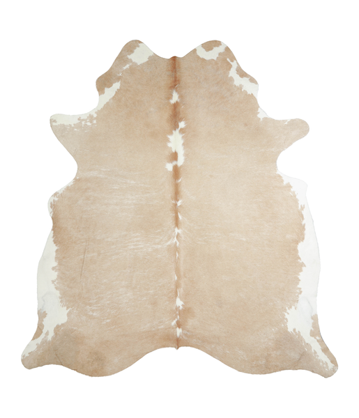 Beige and White Cowhide Rug #A21027