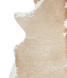 Beige and White Cowhide Rug #A21027