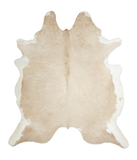 Beige and White Cowhide Rug #A21029