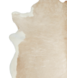 Beige and White Cowhide Rug #A21029