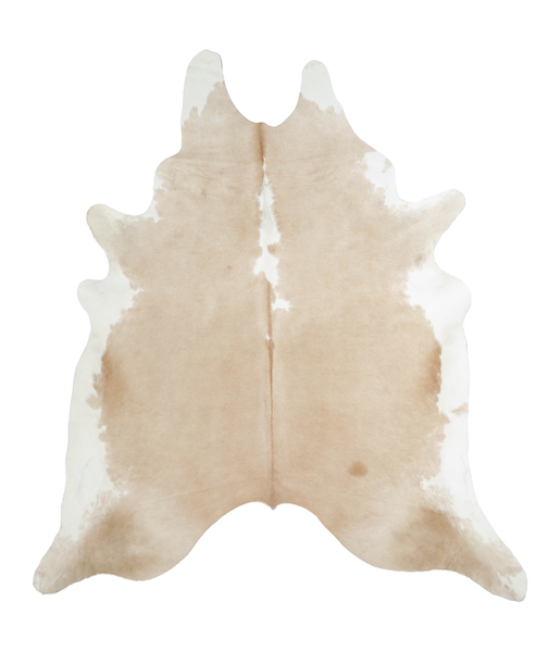 Beige and White Cowhide Rug #A21035