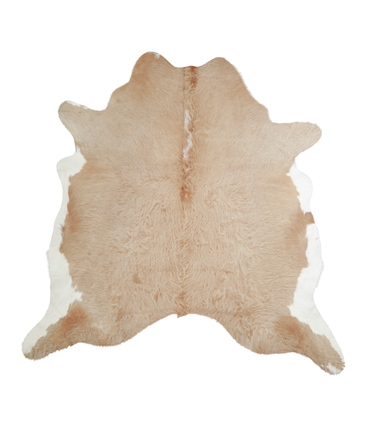 Beige and White Cowhide Rug #A21038
