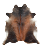 Brown with Red Cowhide Rug #A21049