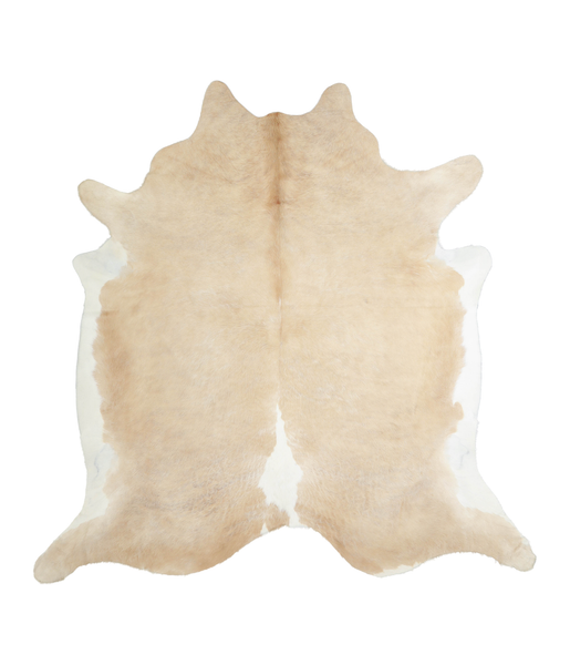 Beige and White Cowhide Rug #A21054