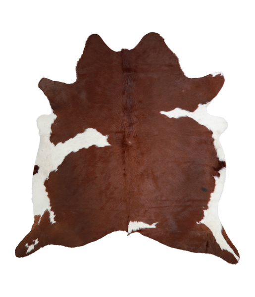 Brown and White Cowhide Rug #A21084