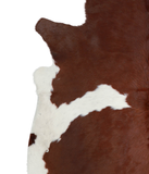 Brown and White Cowhide Rug #A21084