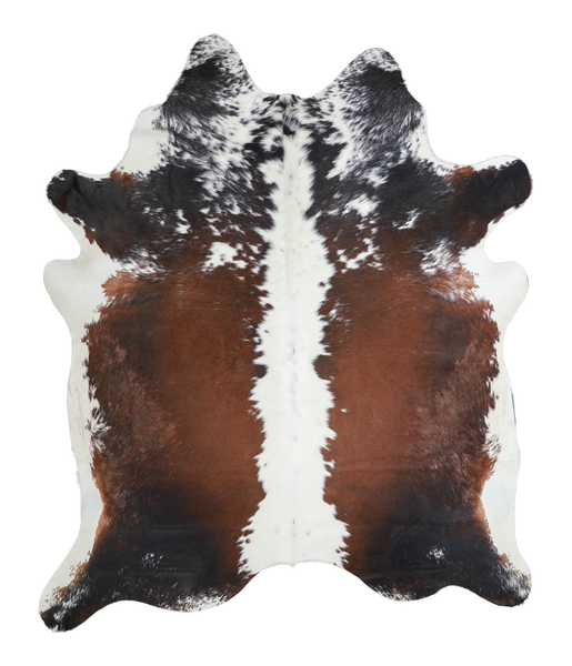 Brown and White Cowhide Rug #A21085