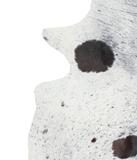 Salt and Pepper Black Cowhide Rug #A21092