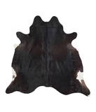 Solid Black Cowhide Rug #A21118