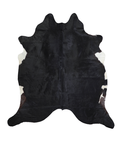 Solid Black Cowhide Rug #A21122
