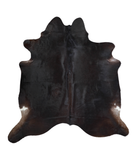 Solid Black Cowhide Rug #A21124