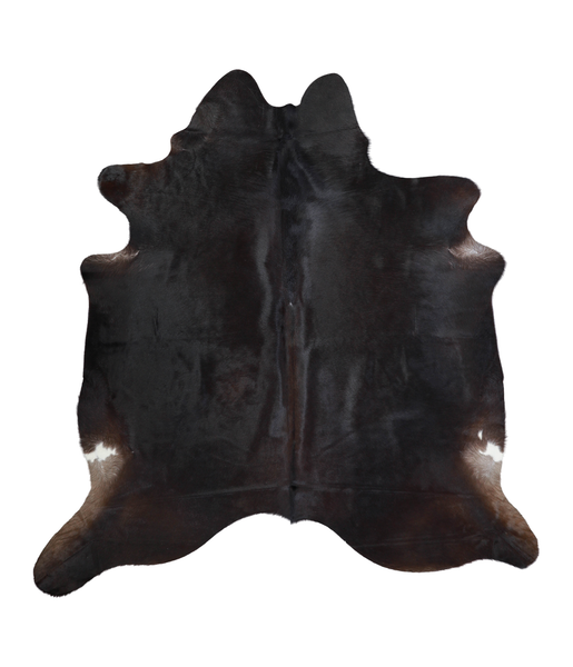 Solid Black Cowhide Rug #A21124