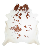 Brown and White Cowhide Rug #A21135