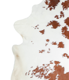 Brown and White Cowhide Rug #A21135