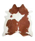 Brown and White Cowhide Rug #A21143