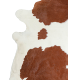 Brown and White Cowhide Rug #A21143