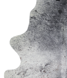 Salt and Pepper Black Cowhide Rug #A21174