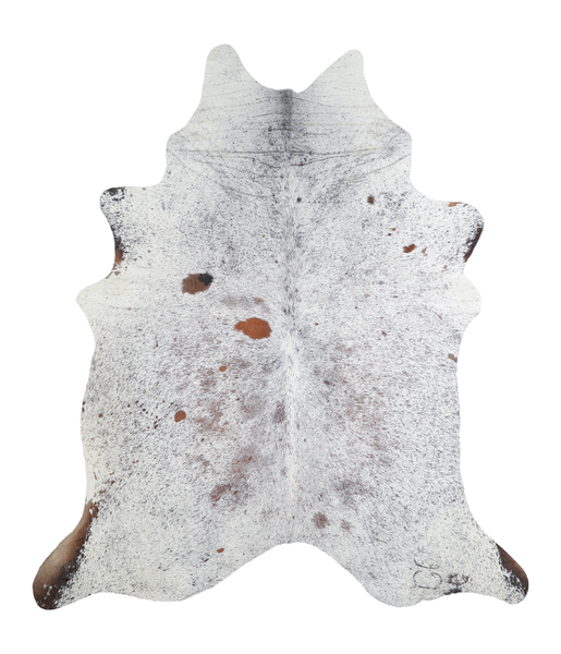 Salt and Pepper Brown Cowhide Rug #A21176