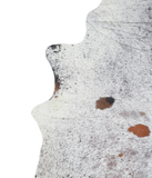 Salt and Pepper Brown Cowhide Rug #A21176