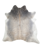 Grey with Beige Cowhide Rug #A21178