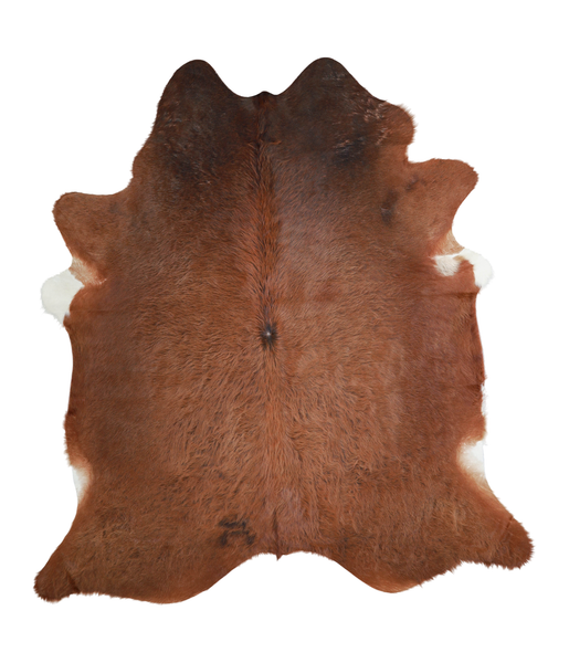 Solid Brown Cowhide Rug #A21198