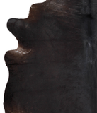 Solid Black Cowhide Rug #A21240