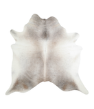 Grey with Beige Cowhide Rug #A21262