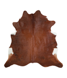 Solid Brown Cowhide Rug #A21265
