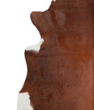 Solid Brown Cowhide Rug #A21265