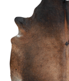 Brown with Red Cowhide Rug #A21274
