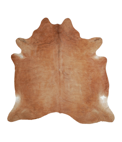 Solid Brown Cowhide Rug #A21282