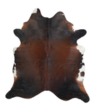 Brown with Red Cowhide Rug #A21285