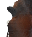 Brown with Red Cowhide Rug #A21285