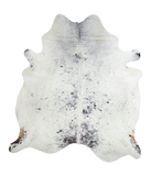 Salt and Pepper Black Cowhide Rug #A21305