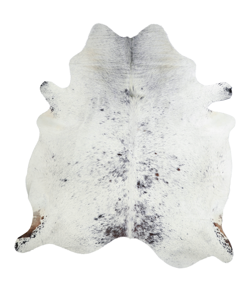 Salt and Pepper Black Cowhide Rug #A21305