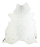 Salt and Pepper Black Cowhide Rug #A21312