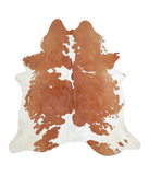 Brown and White Cowhide Rug #A21355